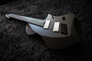 J Larada 7 // Black (White Pickups)