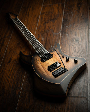 ĒMI 6 // CUSTOM // Spalted Blackburst [Ebony FB]