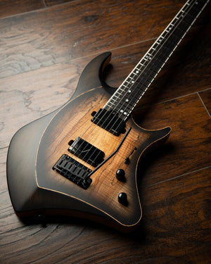 ĒMI 6 // CUSTOM // Spalted Blackburst [Ebony FB]