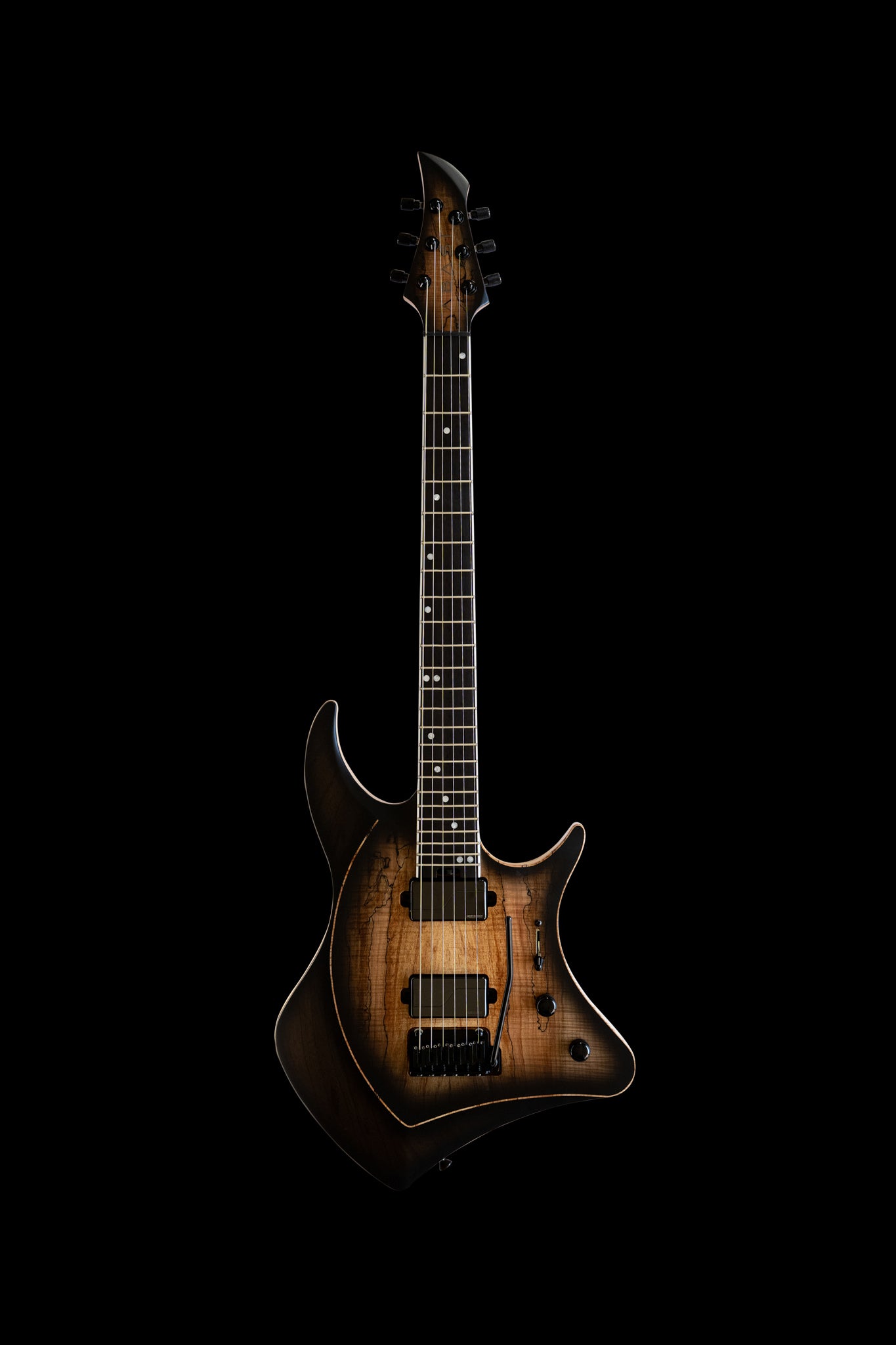 ĒMI 6 // CUSTOM // Spalted Blackburst [Ebony FB]