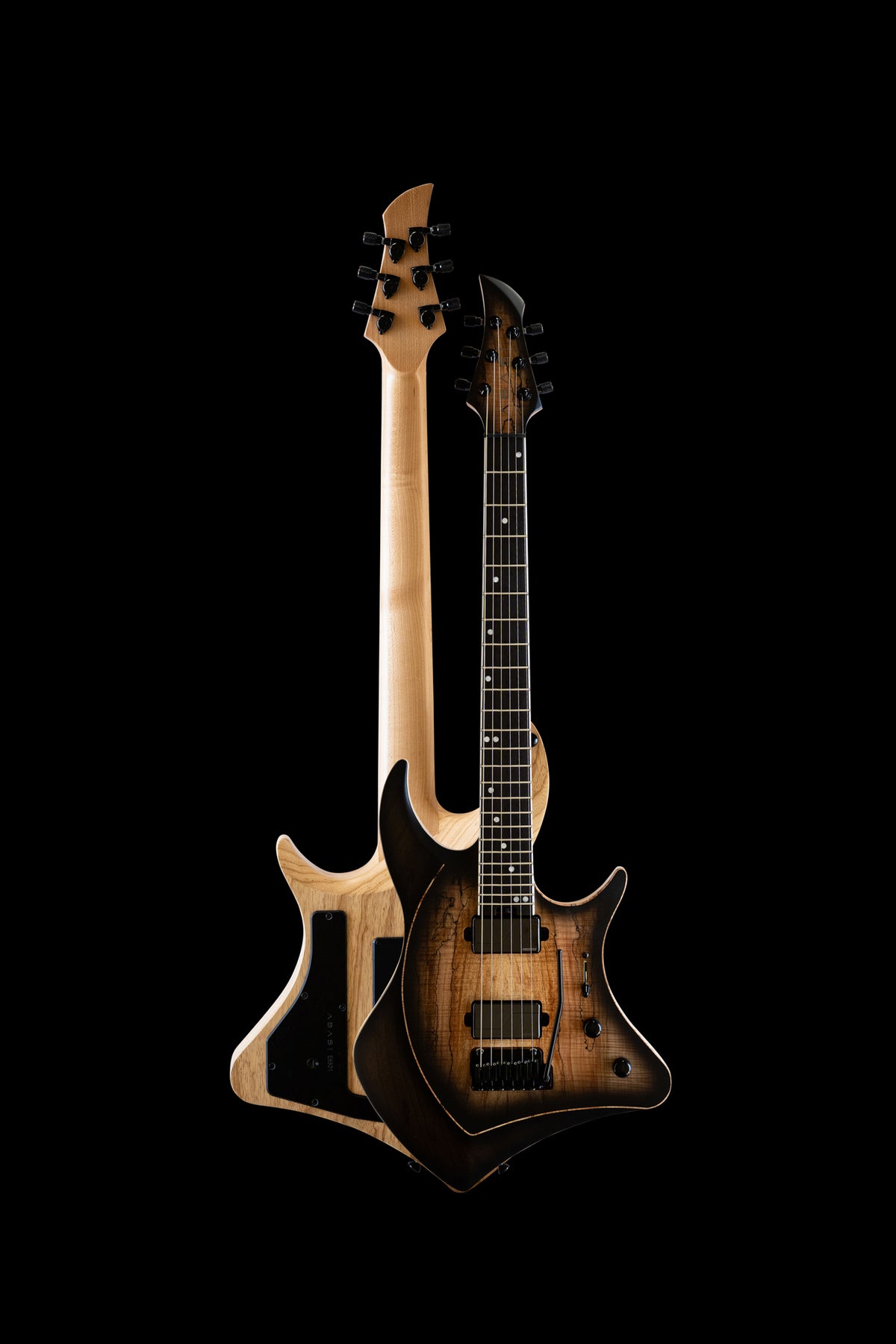 ĒMI 6 // CUSTOM // Spalted Blackburst [Ebony FB]