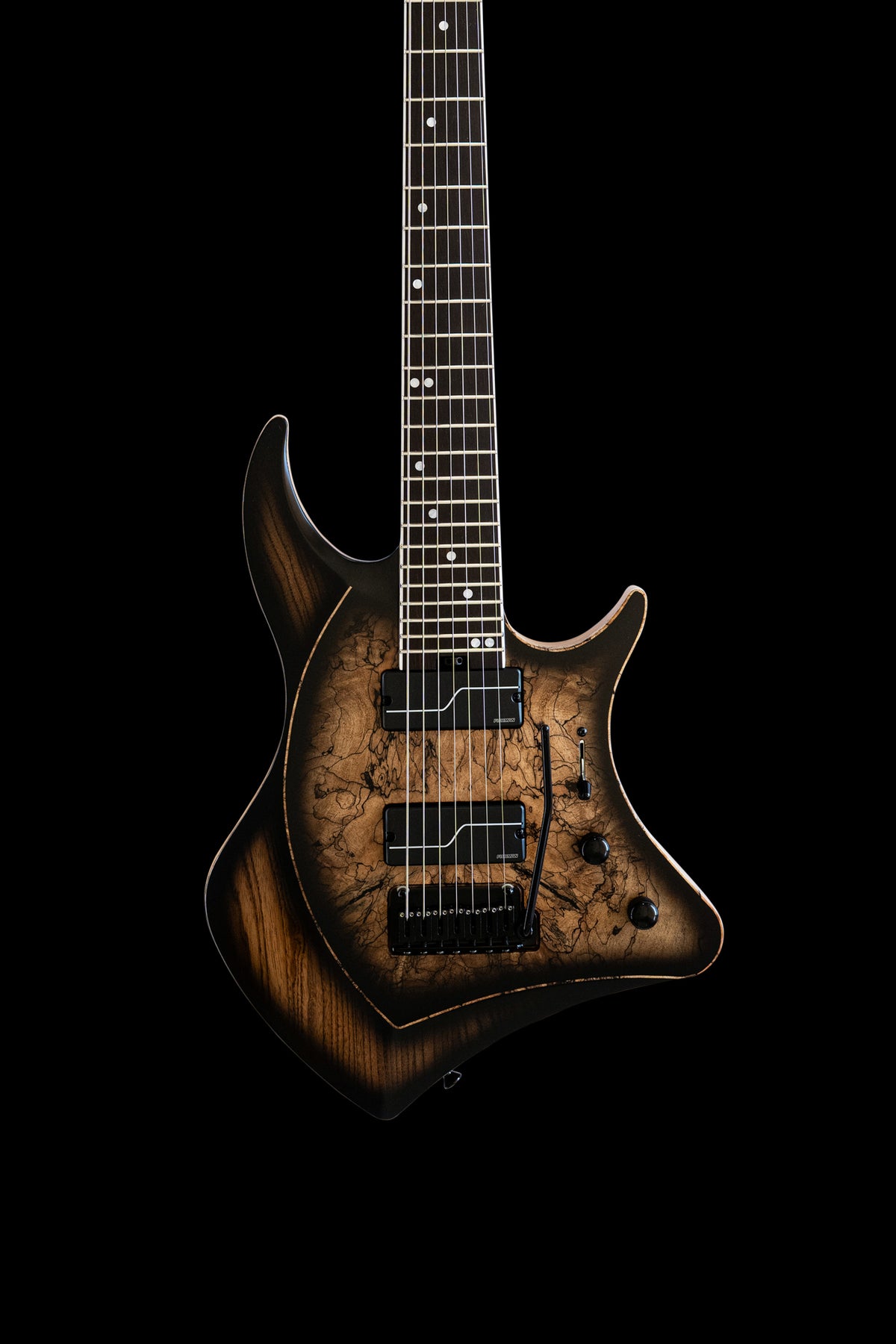 ĒMI 7 // CUSTOM // Spalted Blackburst [Ebony FB]