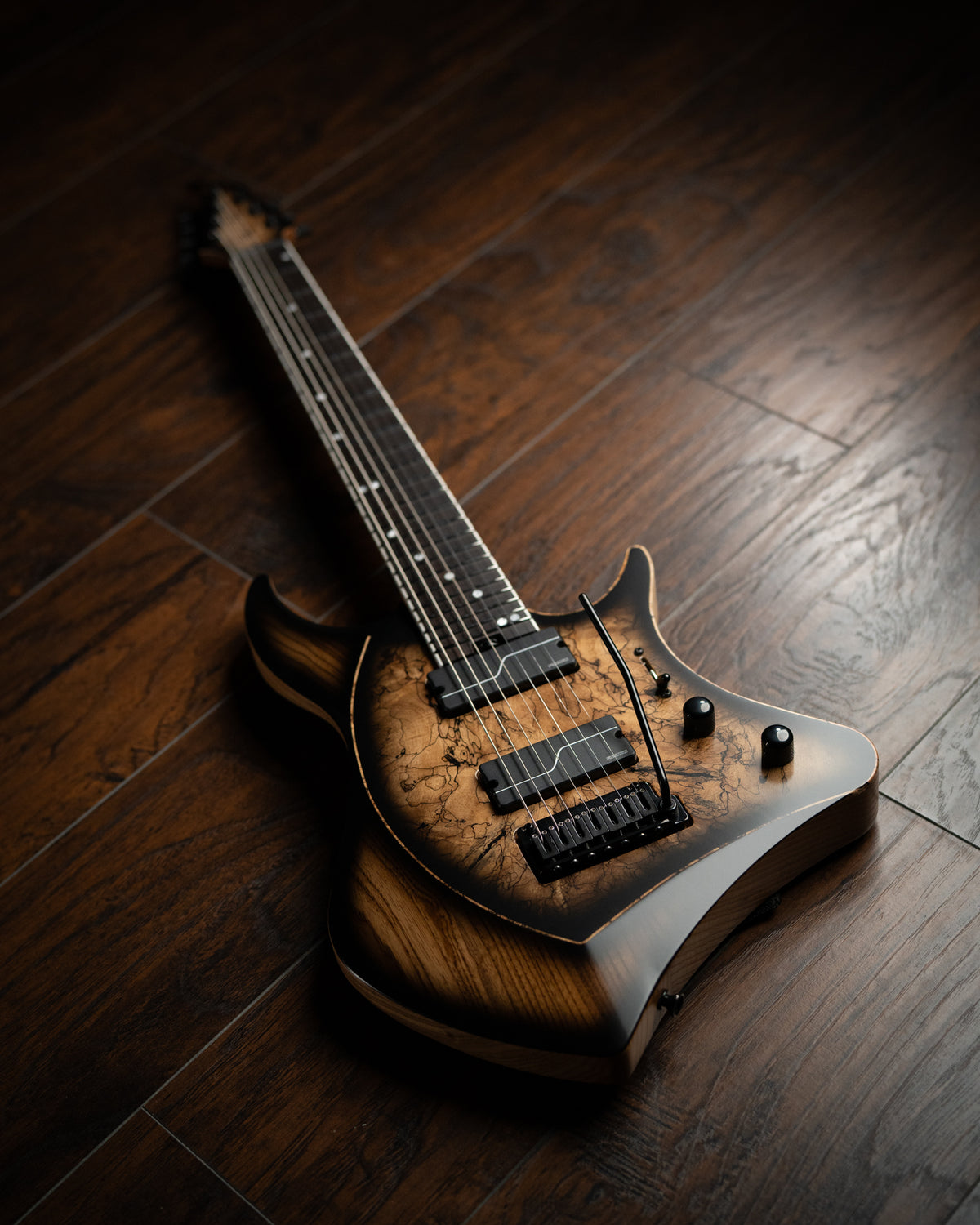 ĒMI 7 // CUSTOM // Spalted Blackburst [Ebony FB]