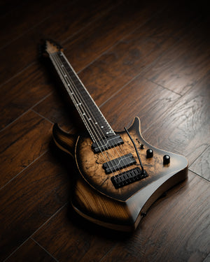 ĒMI 7 // CUSTOM // Spalted Blackburst [Ebony FB]