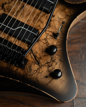 ĒMI 7 // CUSTOM // Spalted Blackburst [Ebony FB]