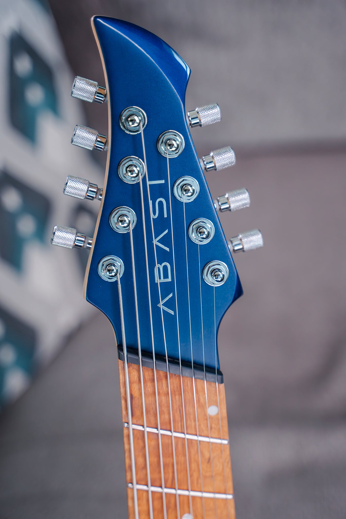 ĒMI 8 // MASTER SERIES // DJENTIAN BLUE (Korina Neck)