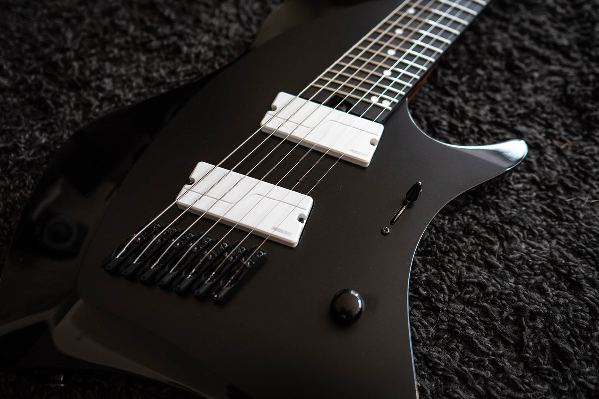 J Larada 7 // Black (White Pickups)