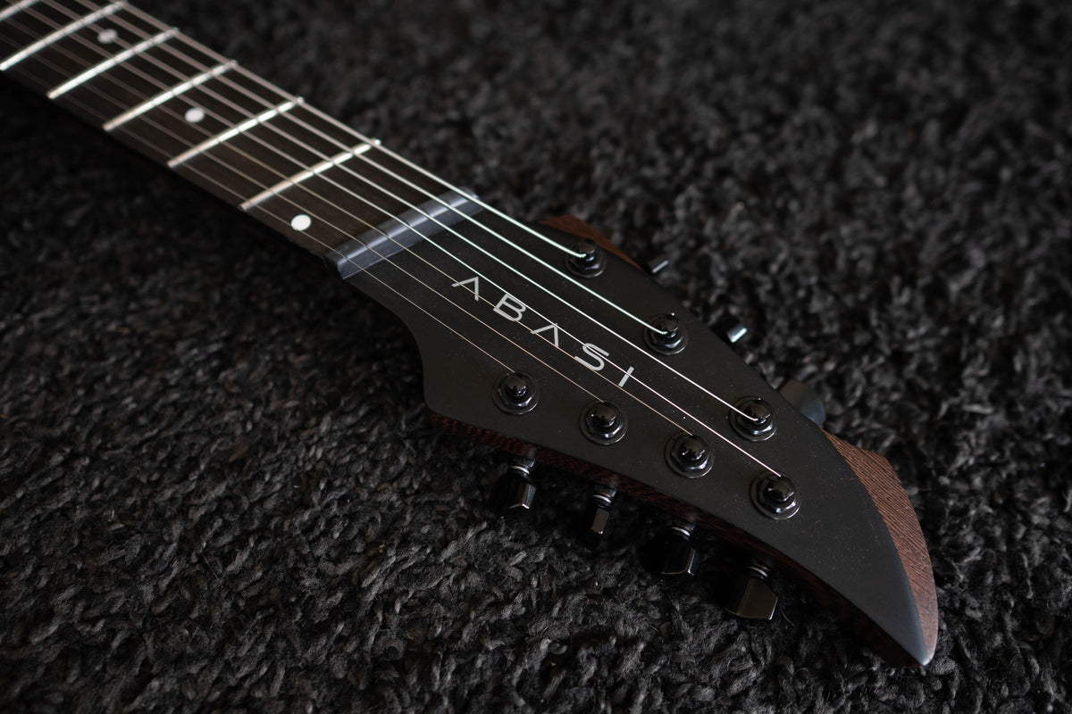 J Larada 7 // Black (White Pickups)