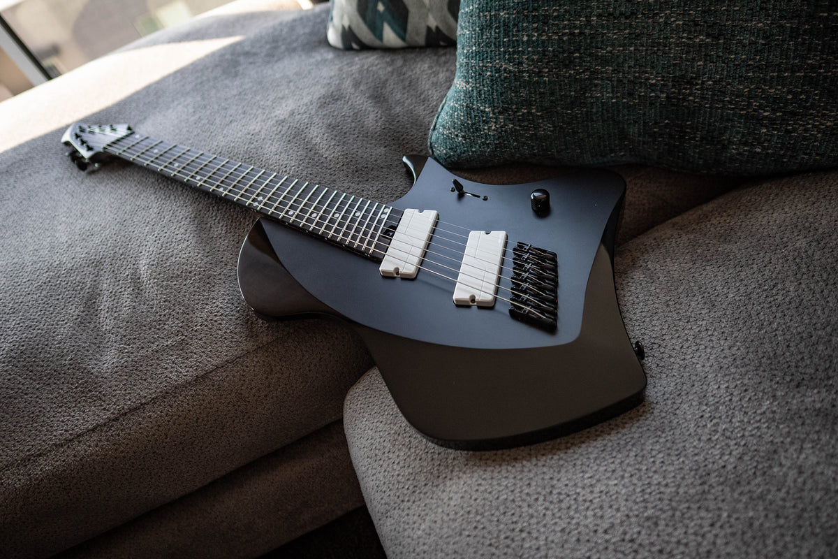 J Larada 7 // Black (White Pickups)